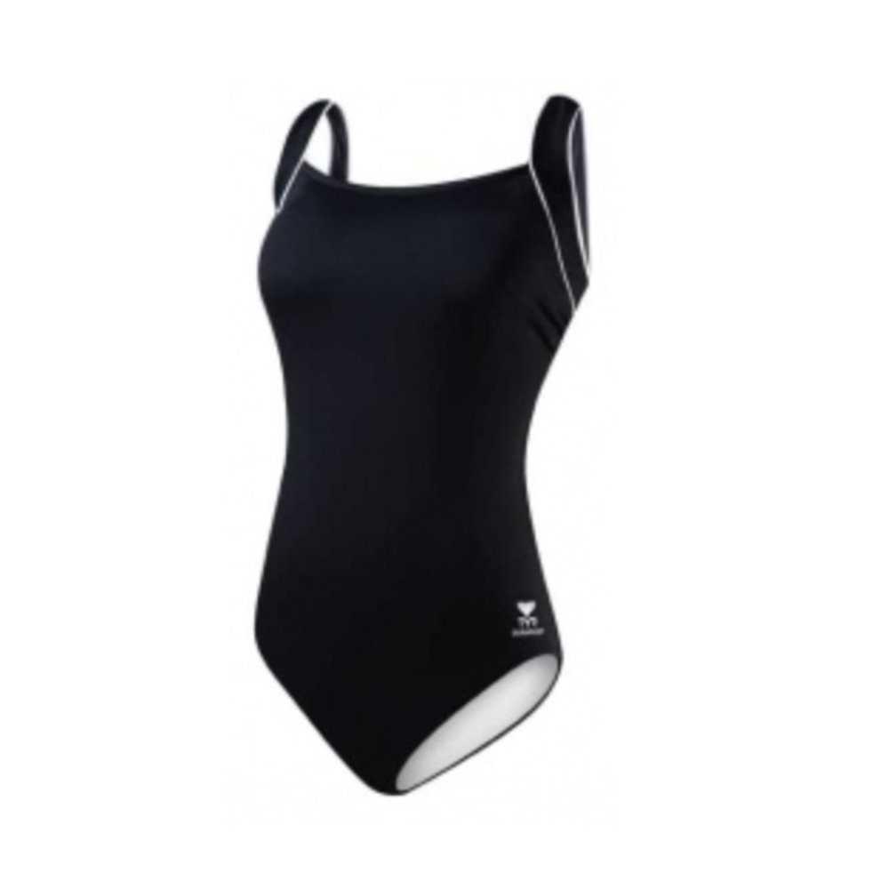 TYR Women's Aqua Solid Controlfit Swimwear (Navy, 14) One Piece